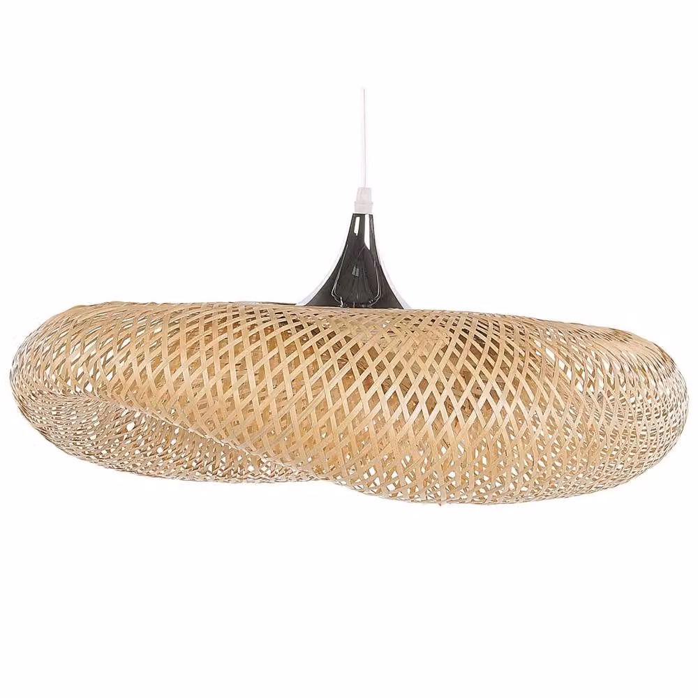 Wyld and Coco Natural Bamboo Pendant Lamp in Brown – 2