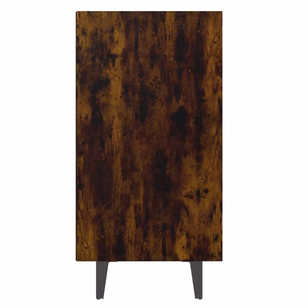 Berkfield Home Industrial Sideboard in Smoked Oak and Brown, W/D/H: 103.5 x 35 x 70 cm – 5