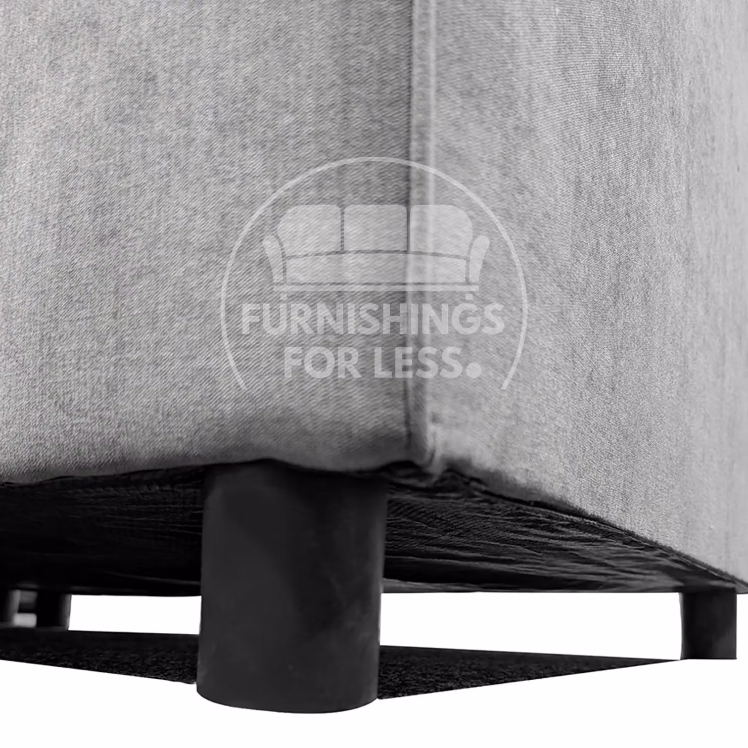 Furnishings For Less UK Casper Chenille 5 Seater L Shaped Corner Sofa, Right Hand Facing, Grey – 2