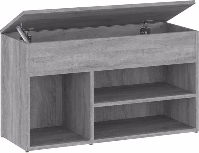 Berkfield Home Grey Sonoma Shoe Bench, W/D/H: 80 x 30 x 45 cm – 1