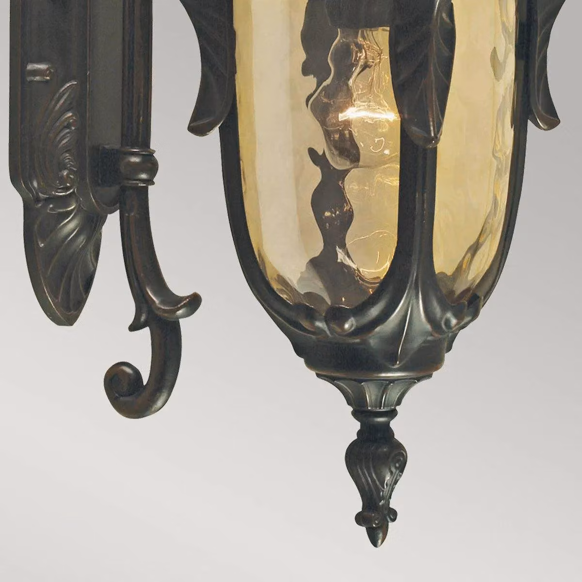 Netlighting Philadelphia Medium Outdoor Wall Lantern Light in Old Bronze and Brown, IP44, E27 – 4