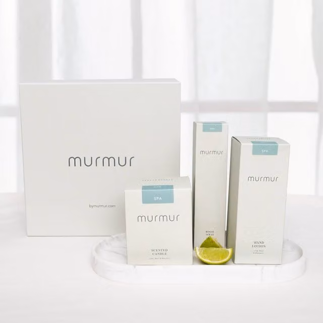 Murmur Bathroom Edit Gift Box in White
