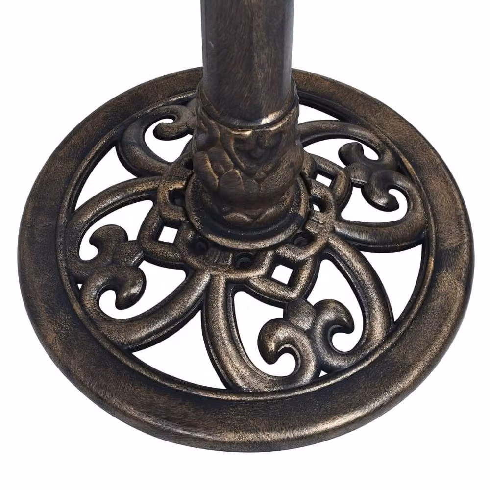 Berkfield Home Antique Bronze and Gold Sundial, W/H: 35.5 x 82 cm – 3