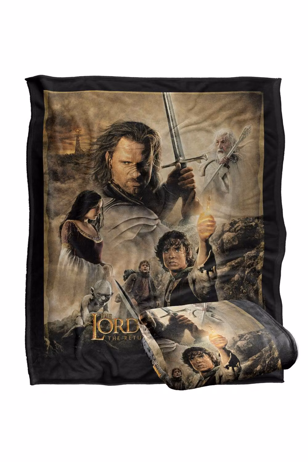 LOGOVISION Lord of the Rings Return of the King Poster Print Super Soft Fleece Throw Blanket, Multicolour, W: 91.44 cm, L: 147 cm – 7