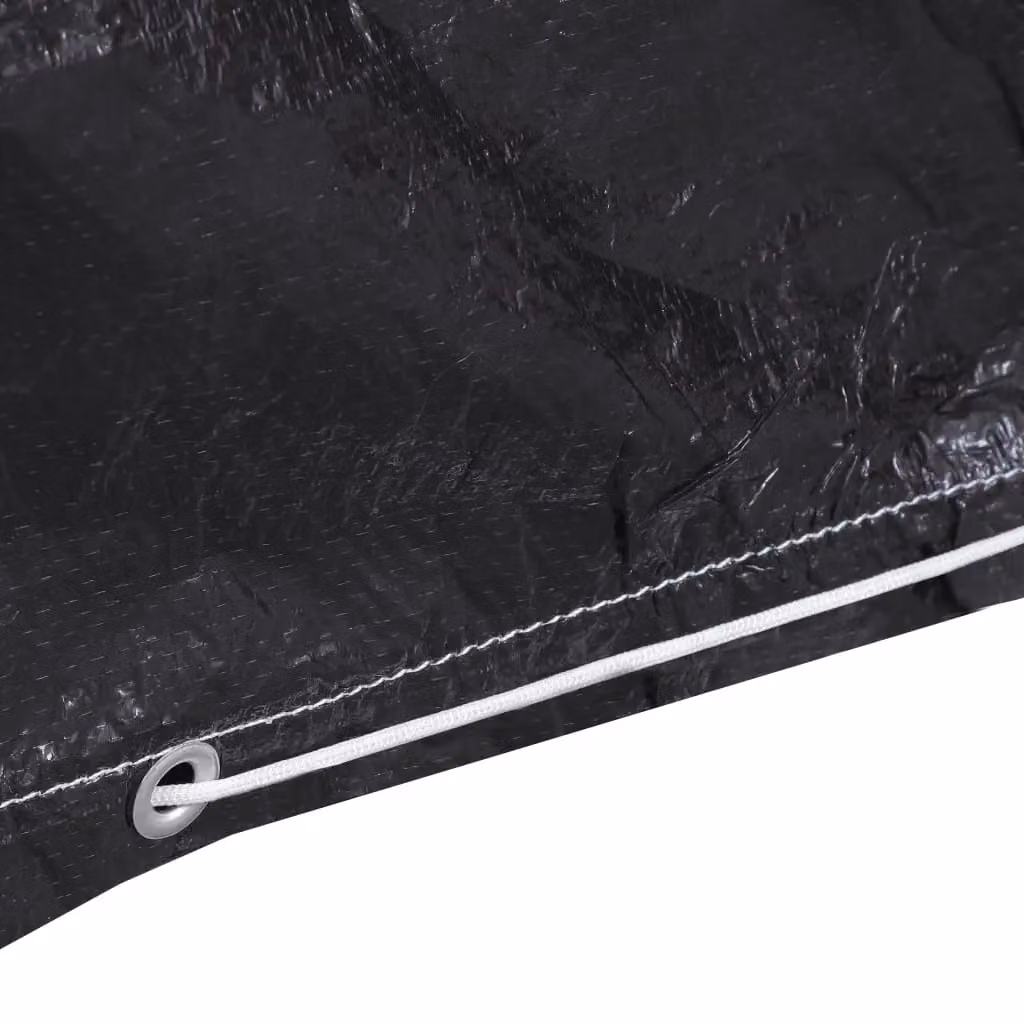 Berkfield Home Water Repellent Swing Bench Cover with 6 Eyelets, Black, W/D/H: 135 x 105 x 175 cm – 5