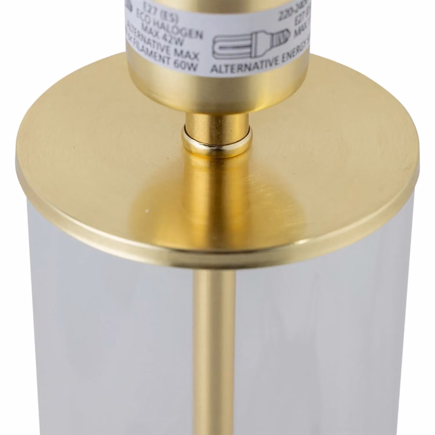 First Choice Lighting Aura Table Lamp in Gold and Brass with Fabric Shade – 4