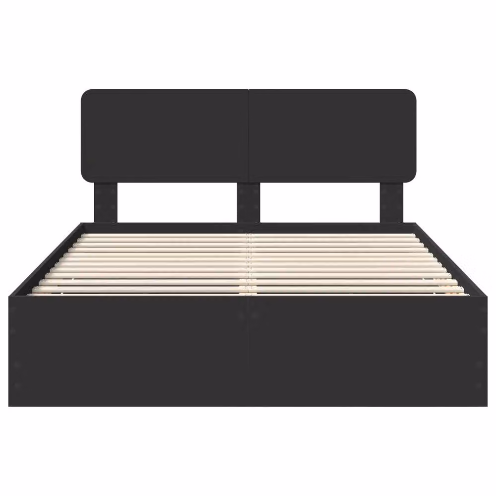 Berkfield Home Modern Bed Frame with Drawers in Black, Engineered Wood, W/D/H: 160 x 200 cm – 3