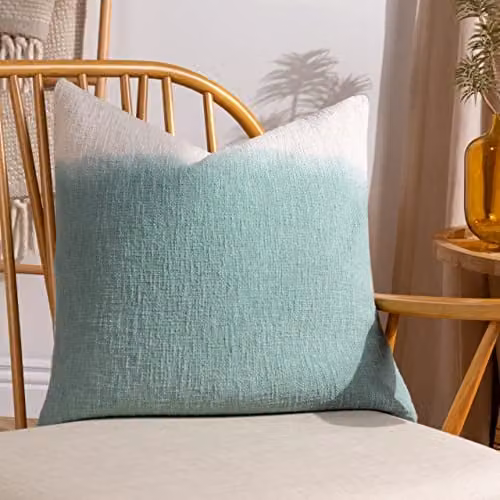 Furn Mizu Square Dip Dye Green Cushion, W/D/H: 50 x 50 x 50 cm – 3