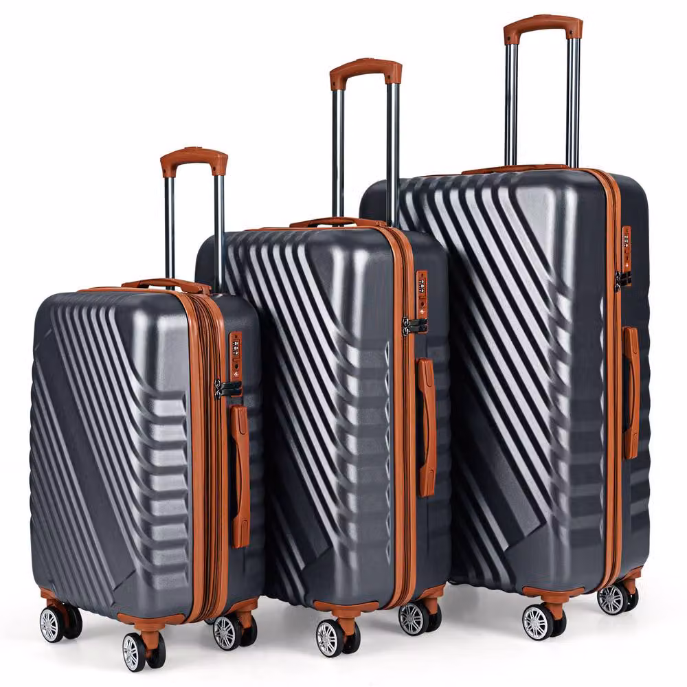 Costway Luggage Set of 3 in Grey – 10
