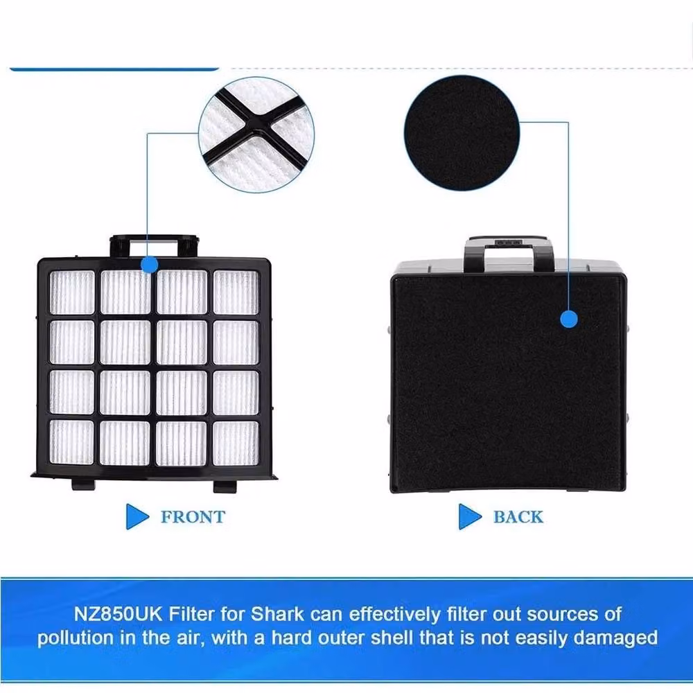 Shark FLAVORA 2 Replacement Filter Set with Hepa 4 Felt and Foam Filters, Black – 4