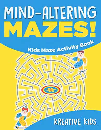 Kreative Kids Mind-altering Mazes Kids Maze Activity Book, Multicolour