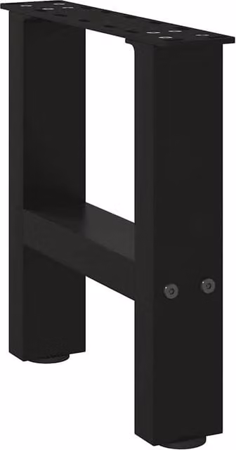 Berkfield Home Matt Black Steel Coffee Table Legs, 2 Pieces, H: 30 cm x W: 30 cm – 1