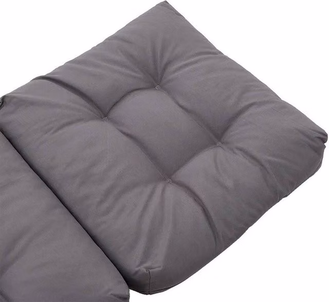 FORGEVIO High Back Chair Cushion in Dark Grey, W/D/H: 48 x 110 x 8 cm – 1