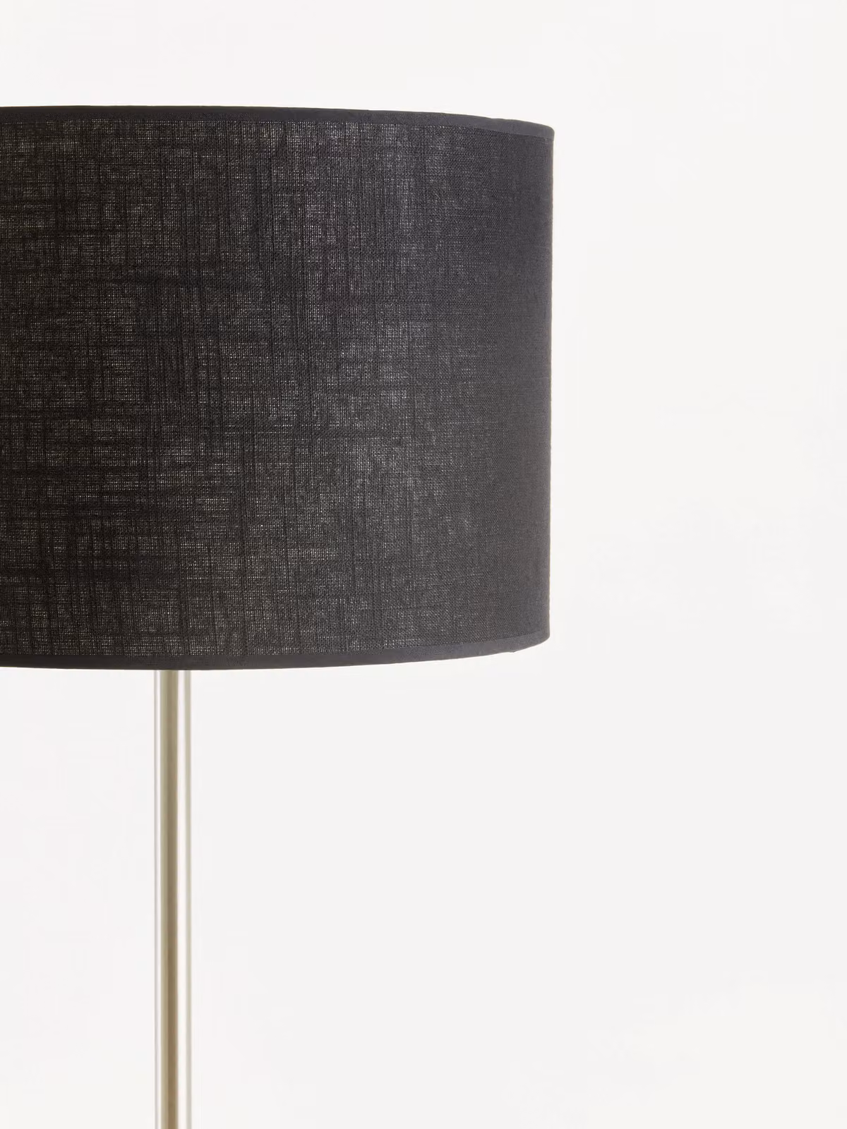 Interiors by Premier Orsina Modern Black and Chrome Floor Lamp with Cylinder Shade, H 158 cm x W 36 cm x D 36 cm – 2
