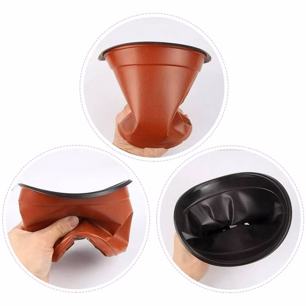 SPETLEK 100 Pieces Brown Plastic Plant Pots for Indoor and Ornamental Gardens – 4