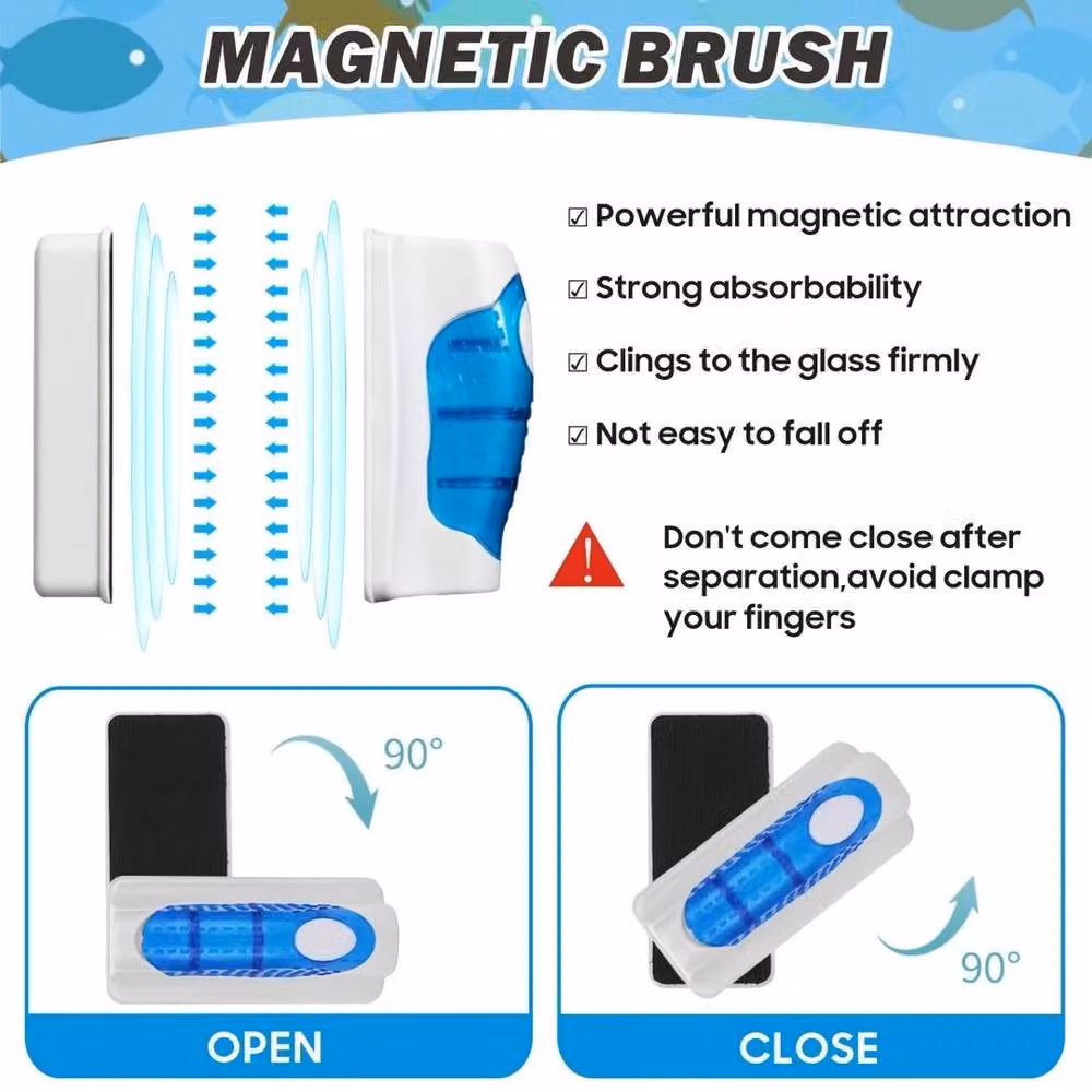 SPETLEK Magnetic Aquarium Fish Tank Cleaner in White – 4
