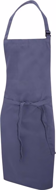 Dennys Multicoloured Bib Apron in Mid Grey, W: 71.12 cm, H: 91.44 cm