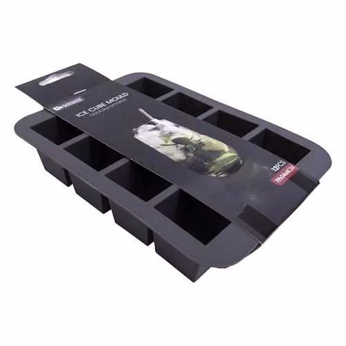 Libbi Lou Black Silicone Square Ice Cube Tray Two Pack (24 Cubes) – 2