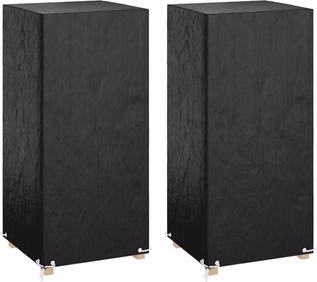 Berkfield Home Water-Repellent Dining Chair Covers, 2 Pack, Black, W/D/H: 75 x 70 x 140 cm