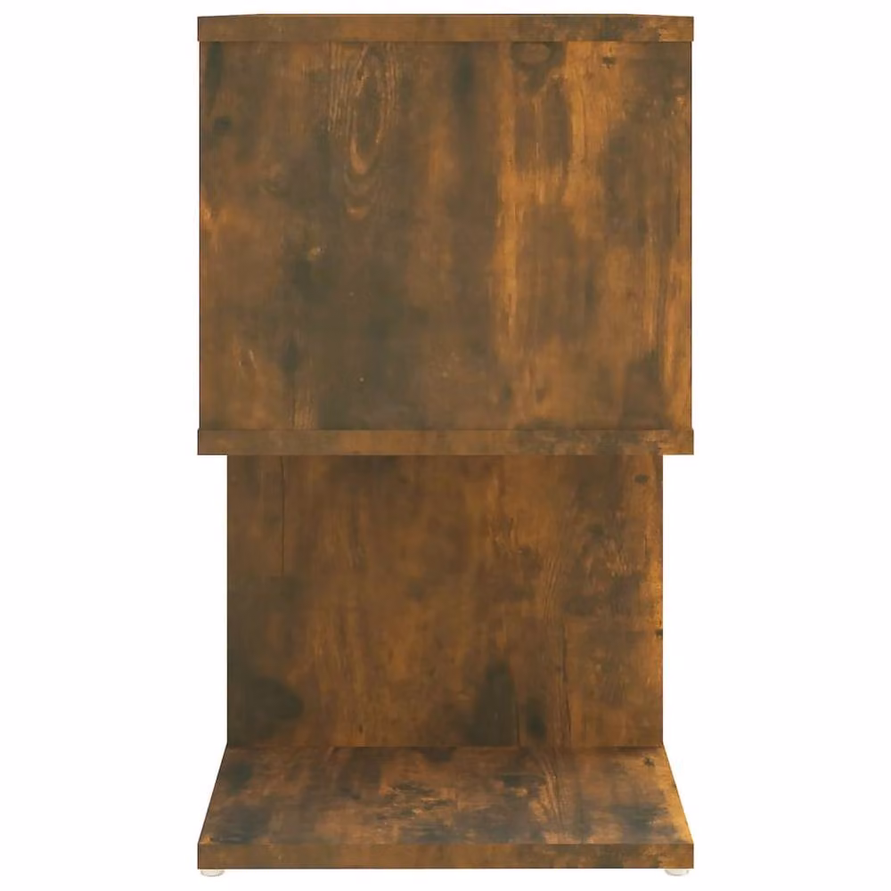 Berkfield Home Modern Bedside Cabinet in Smoked Oak Brown, W: 50 cm, D: 30 cm, H: 51.5 cm – 5