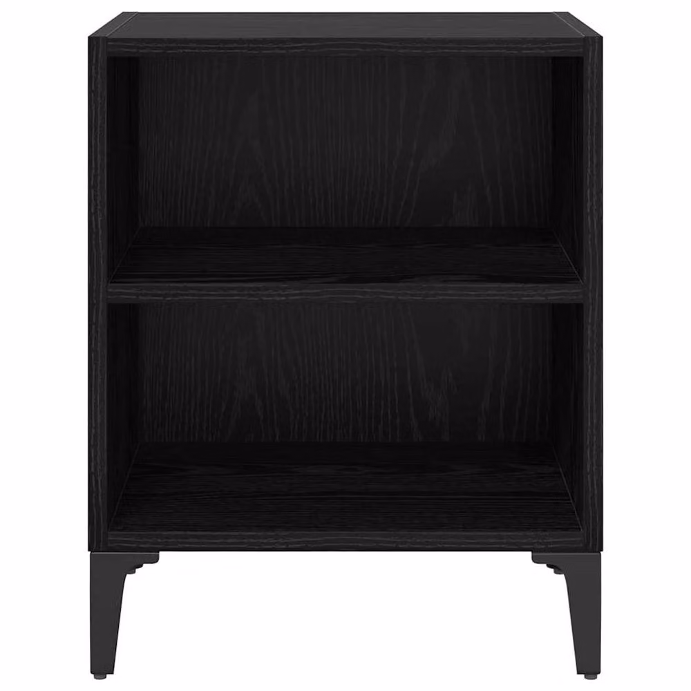 Berkfield Home Black Oak Bedside Cabinet W/D/H: 40 x 30 x 50 cm – 4