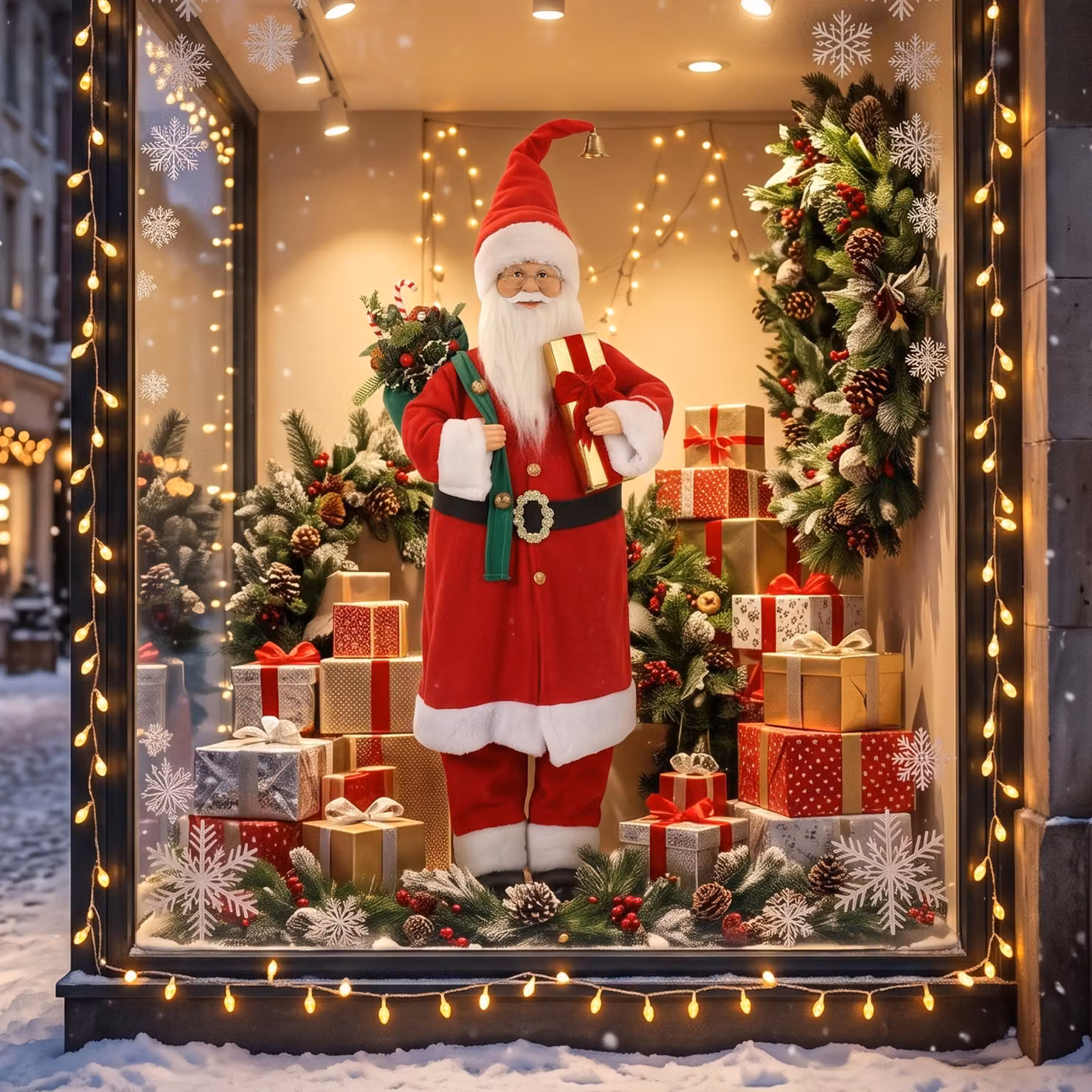 HOMCOM Singing and Dancing Animated Santa Claus Figure in Red and Gold with Gift and Sack, Sound and Touch Activated, Height: 121.92 cm – 9