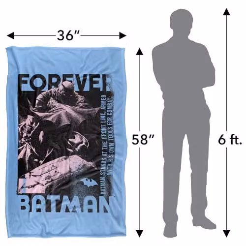 Warner Bros. Batman Forever Silky Touch Super Soft Fleece Throw Blanket, Multicolour, W: 91.44 cm x L: 147 cm – 4