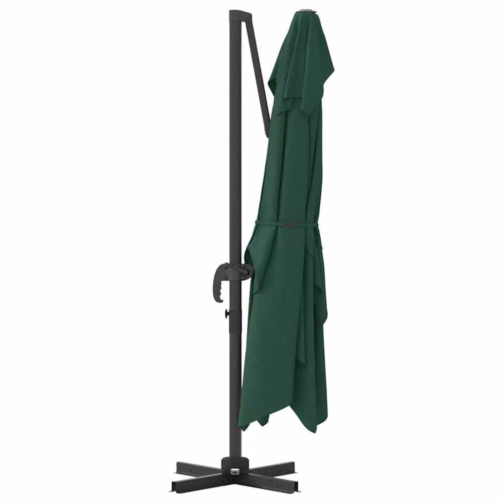 Berkfield Home Green Cantilever Umbrella with Polyester Fabric and Metal Frame – 3