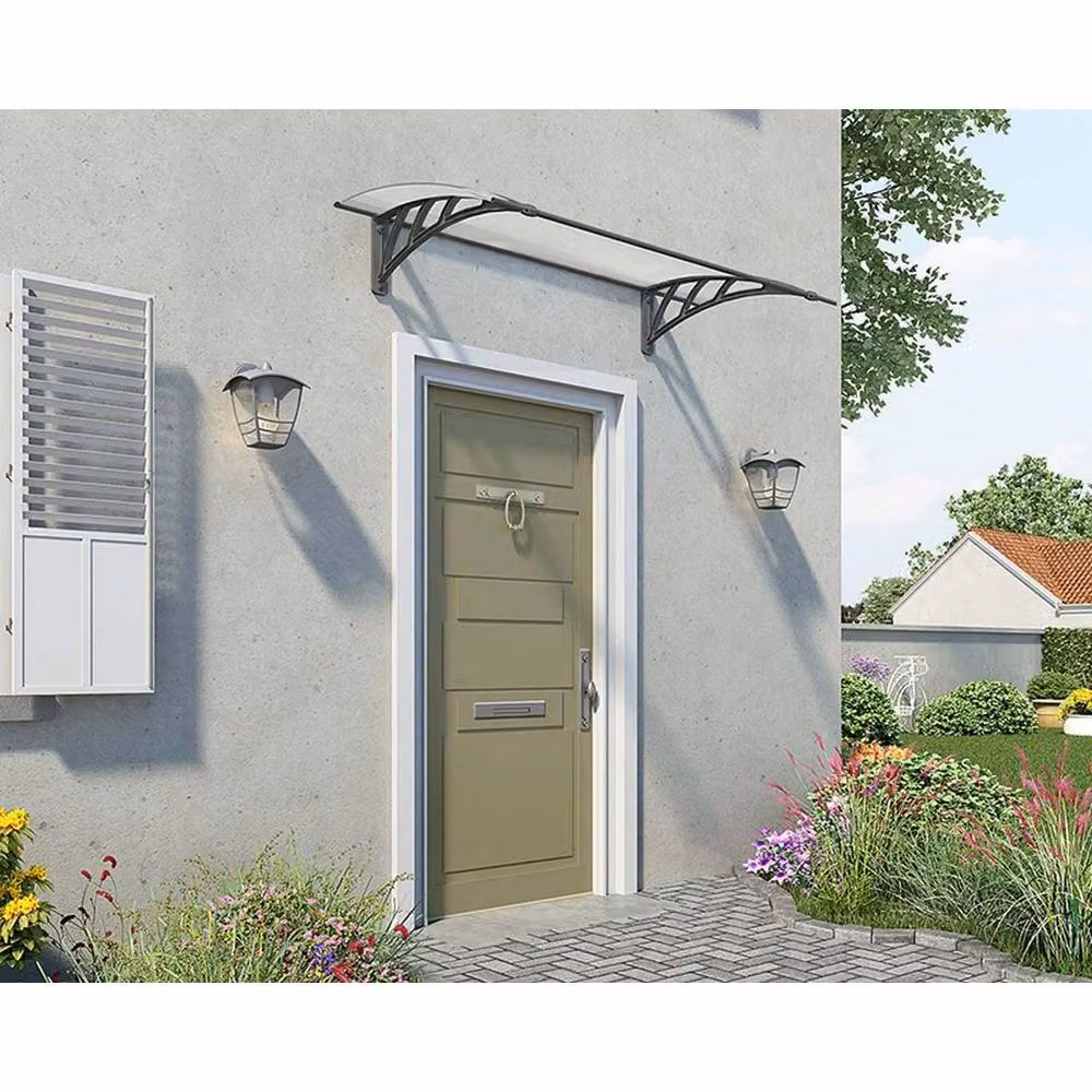 Palram Neo Door Awning Canopy 1350 Twinwall in Grey – 2