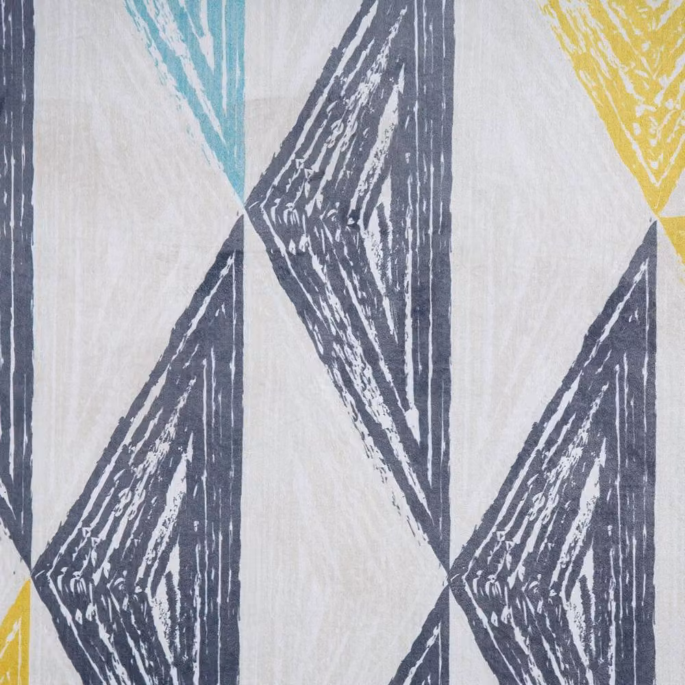 Wyld and Coco Grey and Yellow Geometric Scandinavian Area Rug, W: 160 cm, L: 230 cm – 3