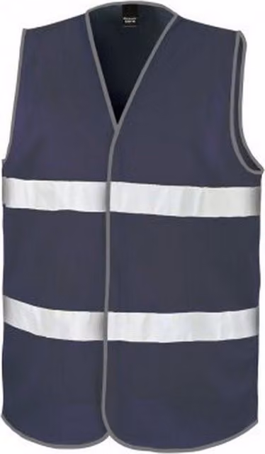 Result Core Enhanced Unisex Polyester Vest in Blue and Grey, Size: Small
