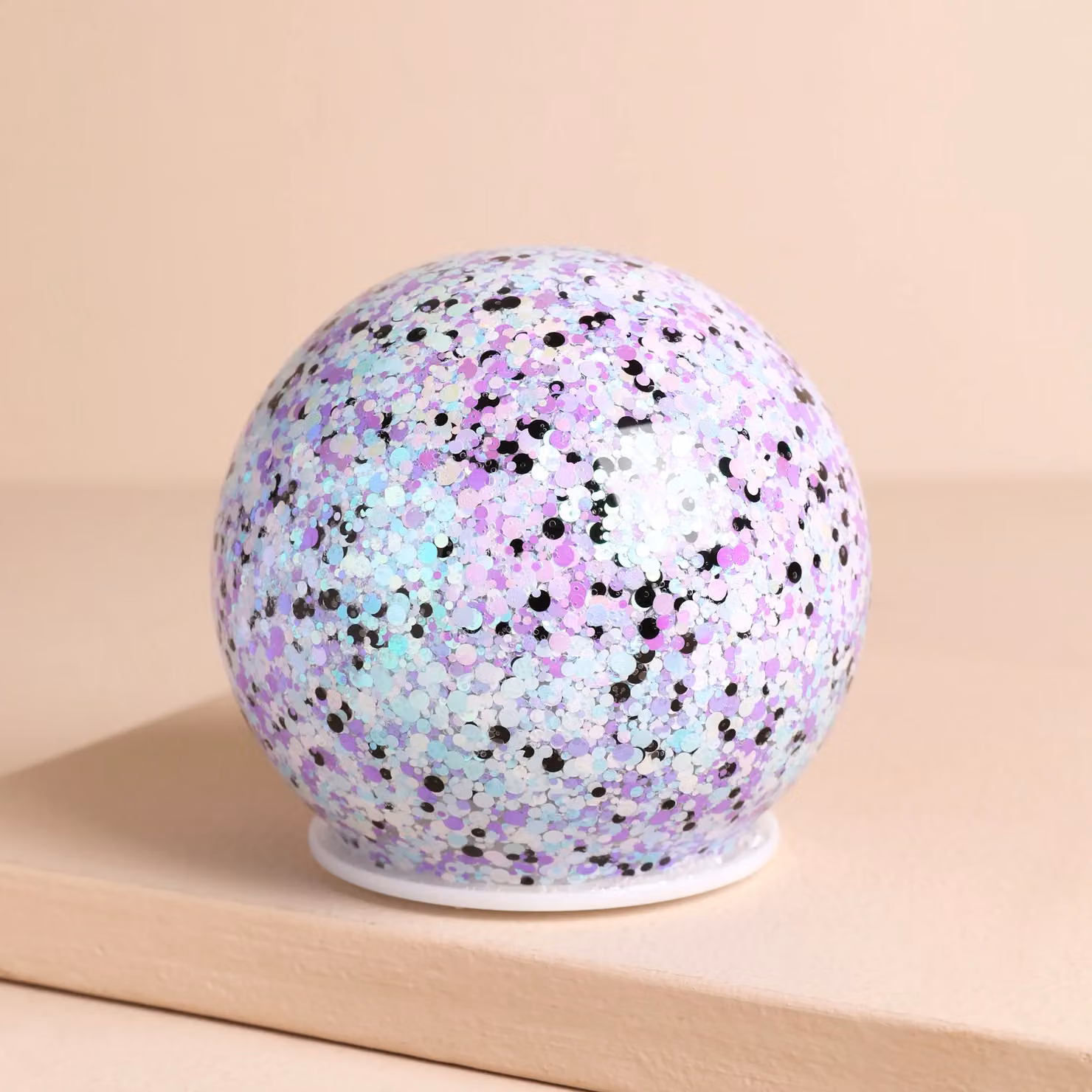 Lisa Angel Purple and Black Round Tabletop LED Moonrise Glitter Light Globe for Children – 2