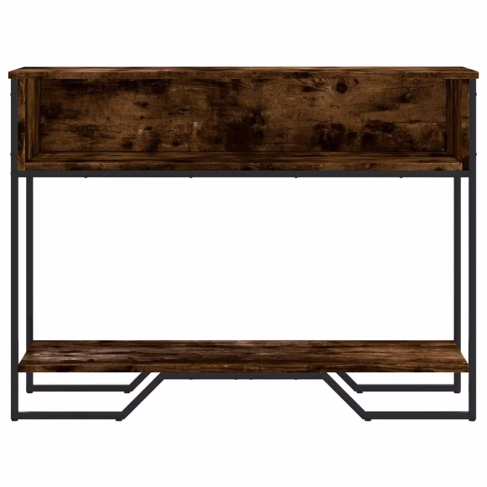 Berkfield Home Smoked Oak Console Table in Brown, W/D/H: 100 x 35 x 74.5 cm – 3