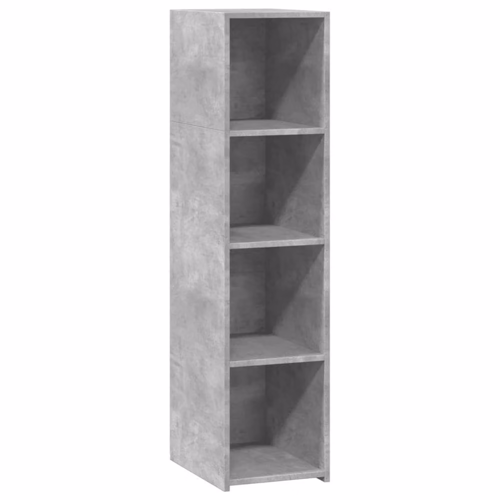 Berkfield Home Modern Highboard in Concrete Grey, W/D/H: 30 x 41 x 124 cm – 3