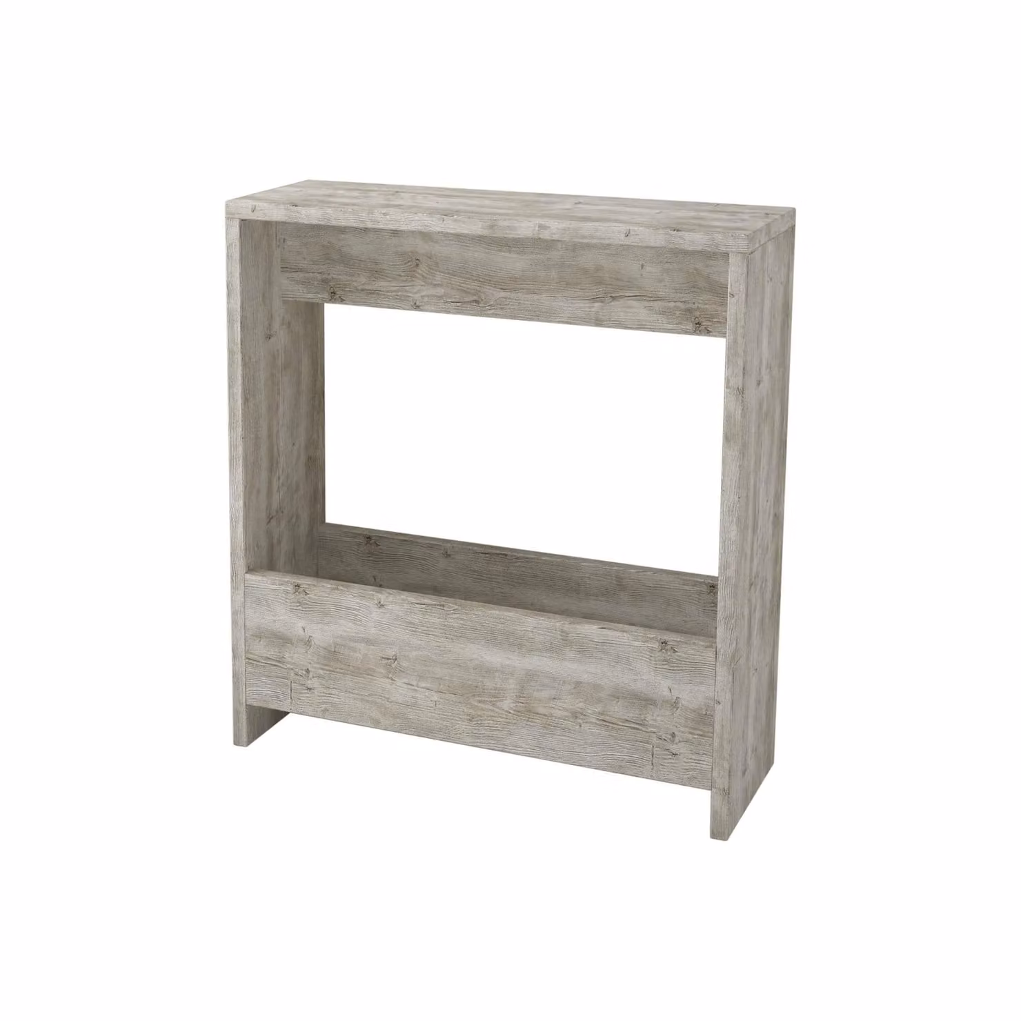 Decortie Simpi Modern 2-Tier Side Table in White, W/D/H: 60 x 20 x 55 cm – 3