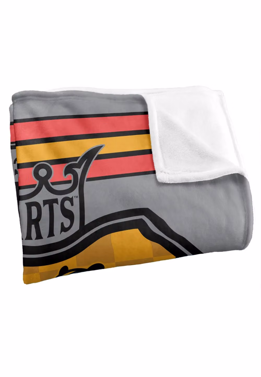 LOGOVISION Harry Potter Hogwarts Neon Pinstripe Logo Super Soft Fleece Throw Blanket, White and Multicolour, W: 152 cm, D: 127 cm – 3
