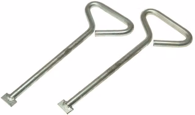 Monument Manhole Lifting Keys in Silver and Multicolour