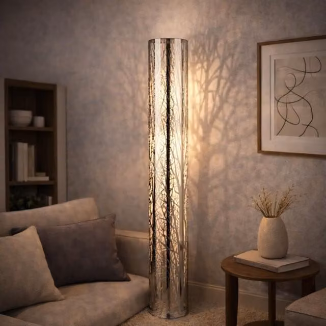 Pagazzi Mason 2 Light Polished Chrome Floor Lamp in Silver – 1