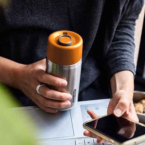 Black + Blum Insulated Travel Cup in Orange and Black – 2