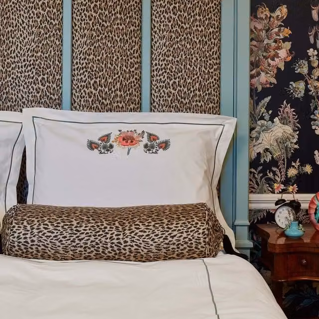 House of Hackney Flora Fantasia Floral Cotton Bedding Set in Multicolour and White, Duvet Cover 200 x 200 cm and Pillowcases 50 x 75 cm