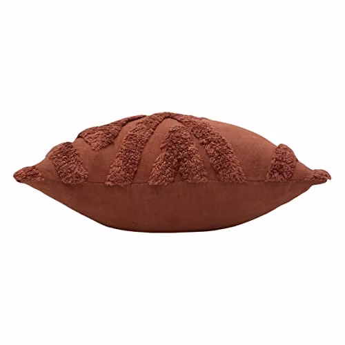 Kamjo Red Cotton Square Cushion with Polyester Filling, W/D/H: 50 x 50 x 50 cm – 2