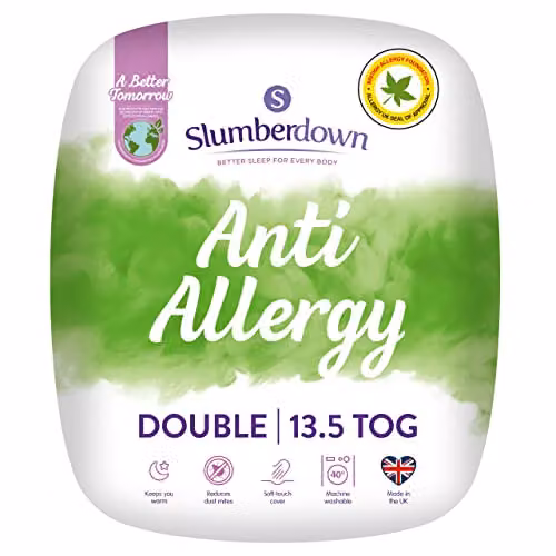 Slumberdown Anti Allergy Winter Duvet, 13.5 Tog, White, W/D/H: 200 x 200 x 0 cm – 1