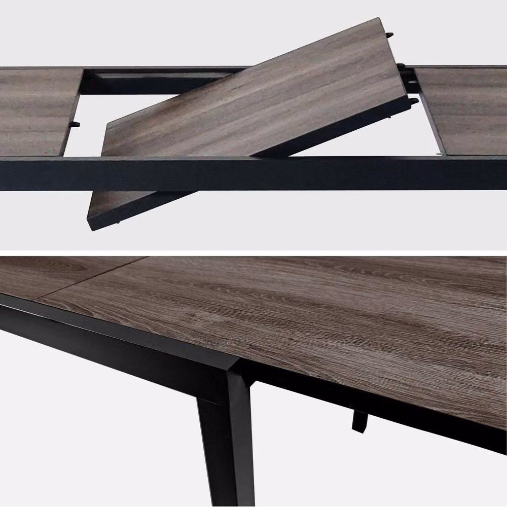 Sweekeek 8-Seater Extendable Modern Outdoor Table in Brown – 3