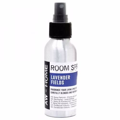 Ancient Wisdom Lavender Fields Room Spray, 100ml, Purple and Silver