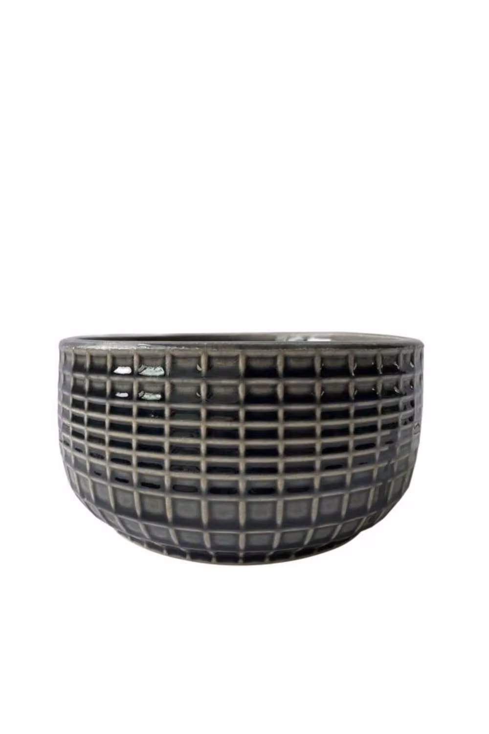 KDMD Hortus Braga Ceramic Planter, Grey, H 10 cm x Dia 20.5 cm – 2