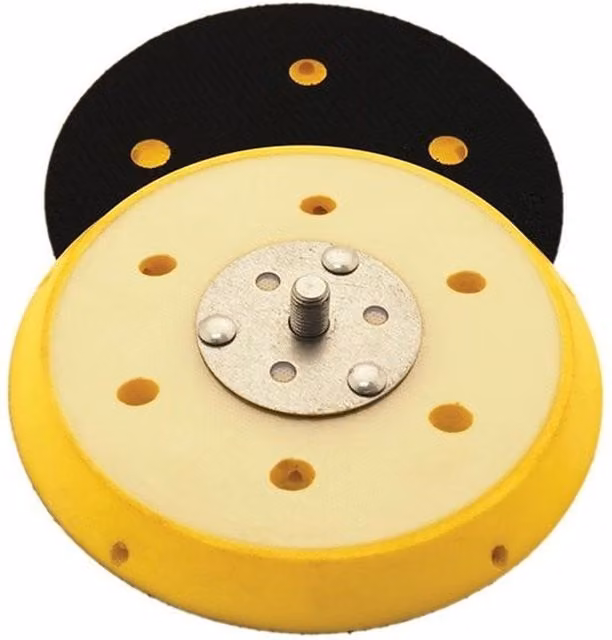Flexipads World Class Dual Action Sander Pad, 150mm, Yellow and Multicolour – 1