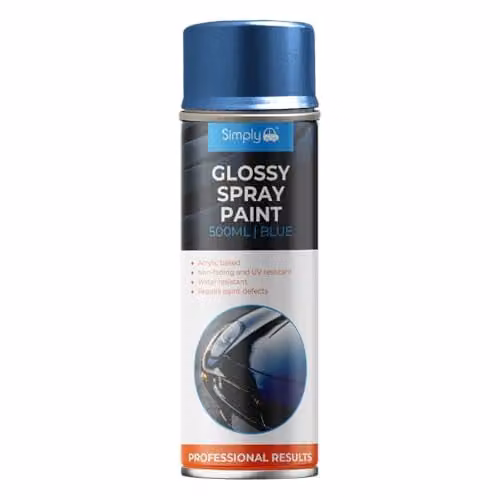 Simply Auto Glossy Blue Acrylic Spray Paint, 500 ml – 1