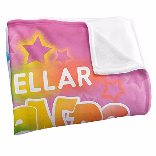 LOGOVISION My Little Pony Stellar Friends Silky Touch Super Soft Microfibre Fleece Throw Blanket, White and Multicolour, W: 152 cm, D: 127 cm – 2