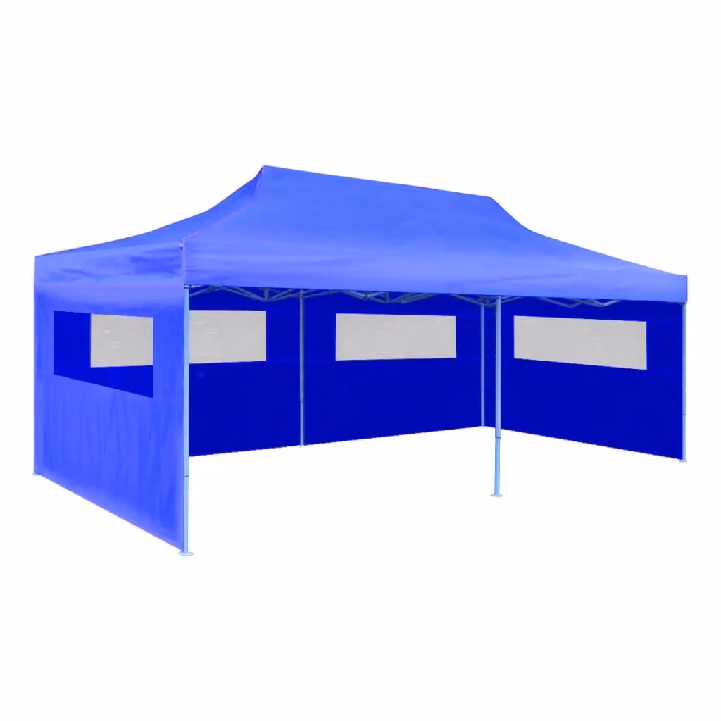 Berkfield Home Blue Foldable Pop-up Party Tent W: 6 m, D: 3 m – 2