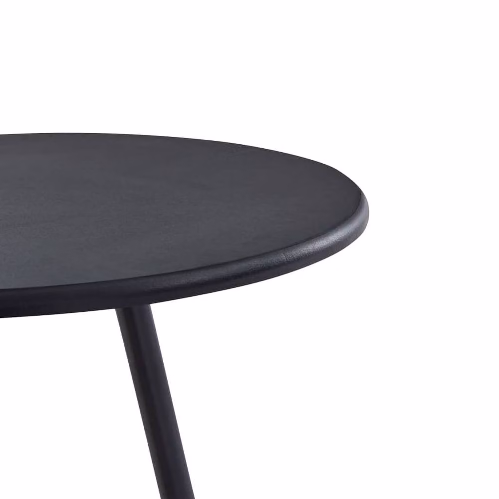 Berkfield Home Modern Rectangular Bar Table in Black MDF and Metal, W: 107.5 cm, D: 60 cm – 2
